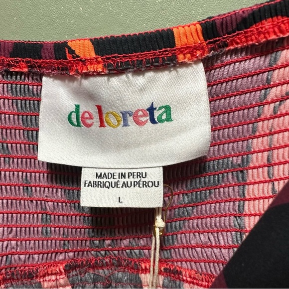 Vibrant Abstract Maxi Skirt in Red and Purple - Picture 6 of 12